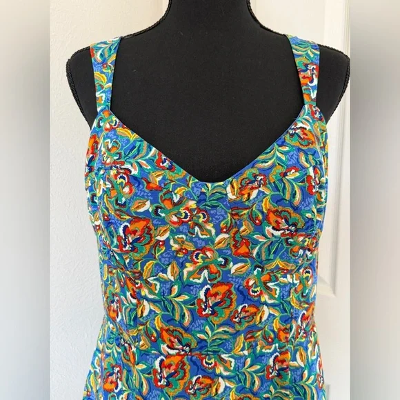 Juniors City Studio Blue Floral Mini Dress - Picture 2 of 5